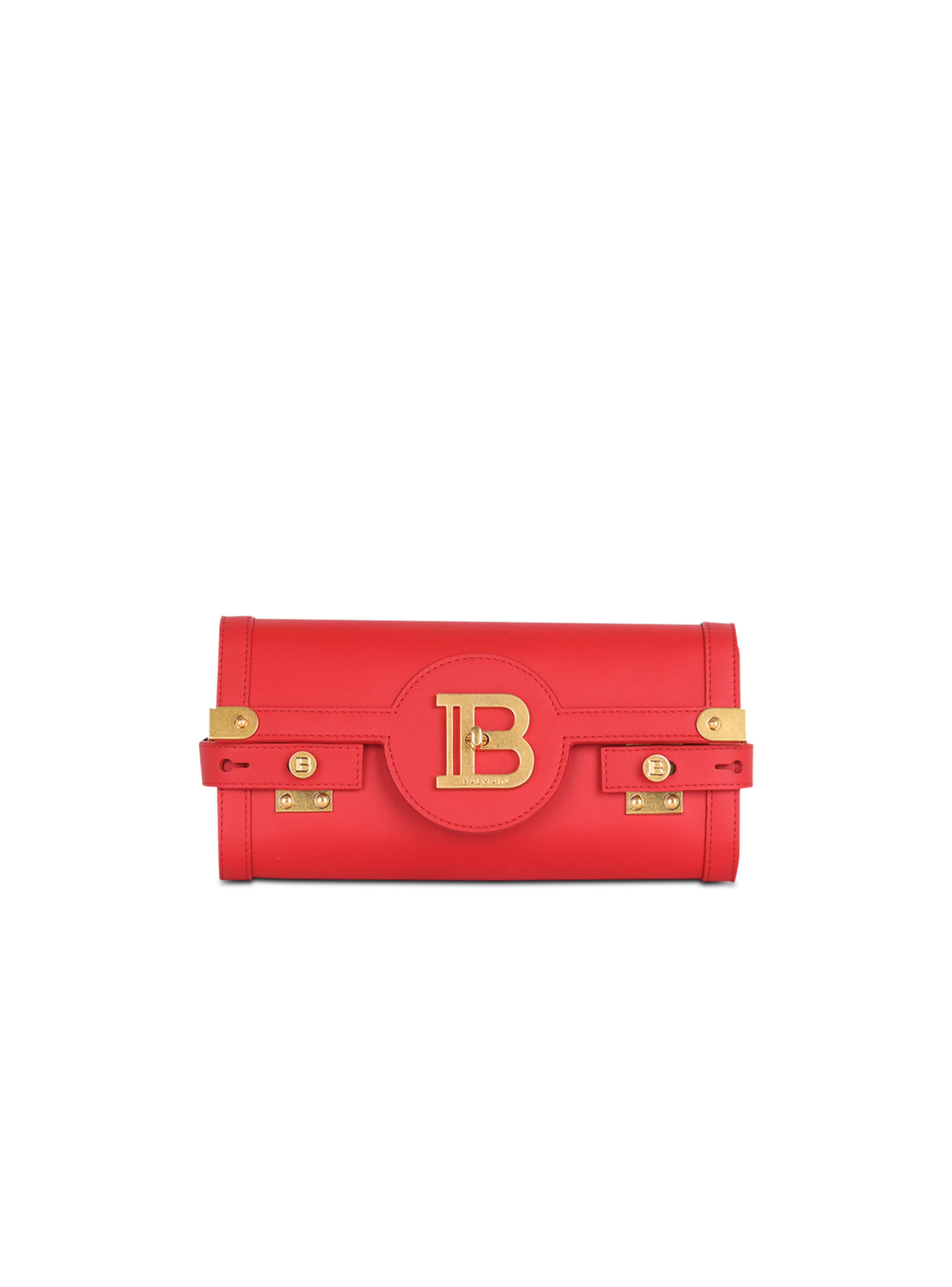 스무드 레더 B-Buzz 23 클러치 백, 빨간색