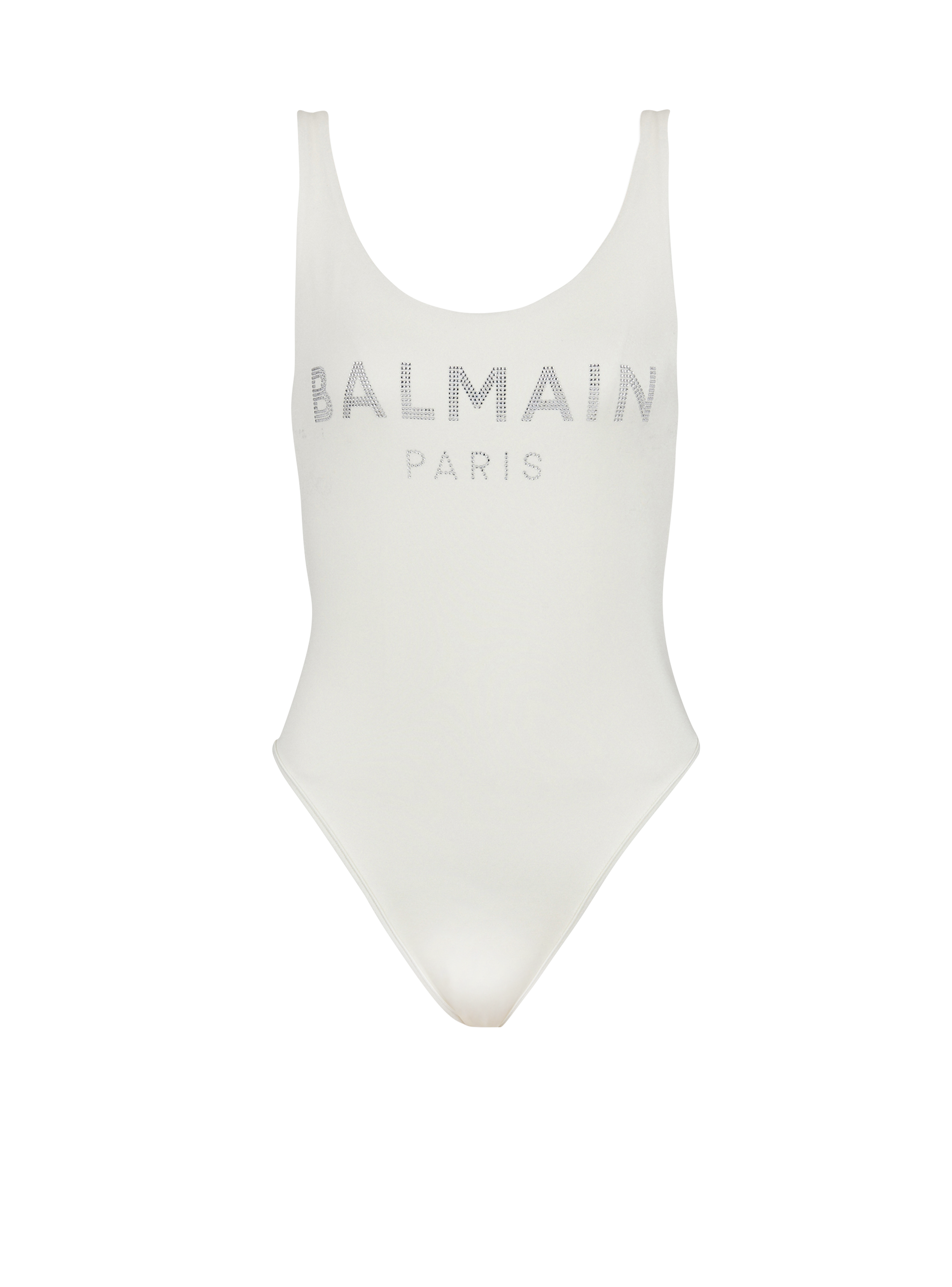Balmain 로고 수영복, 흰색