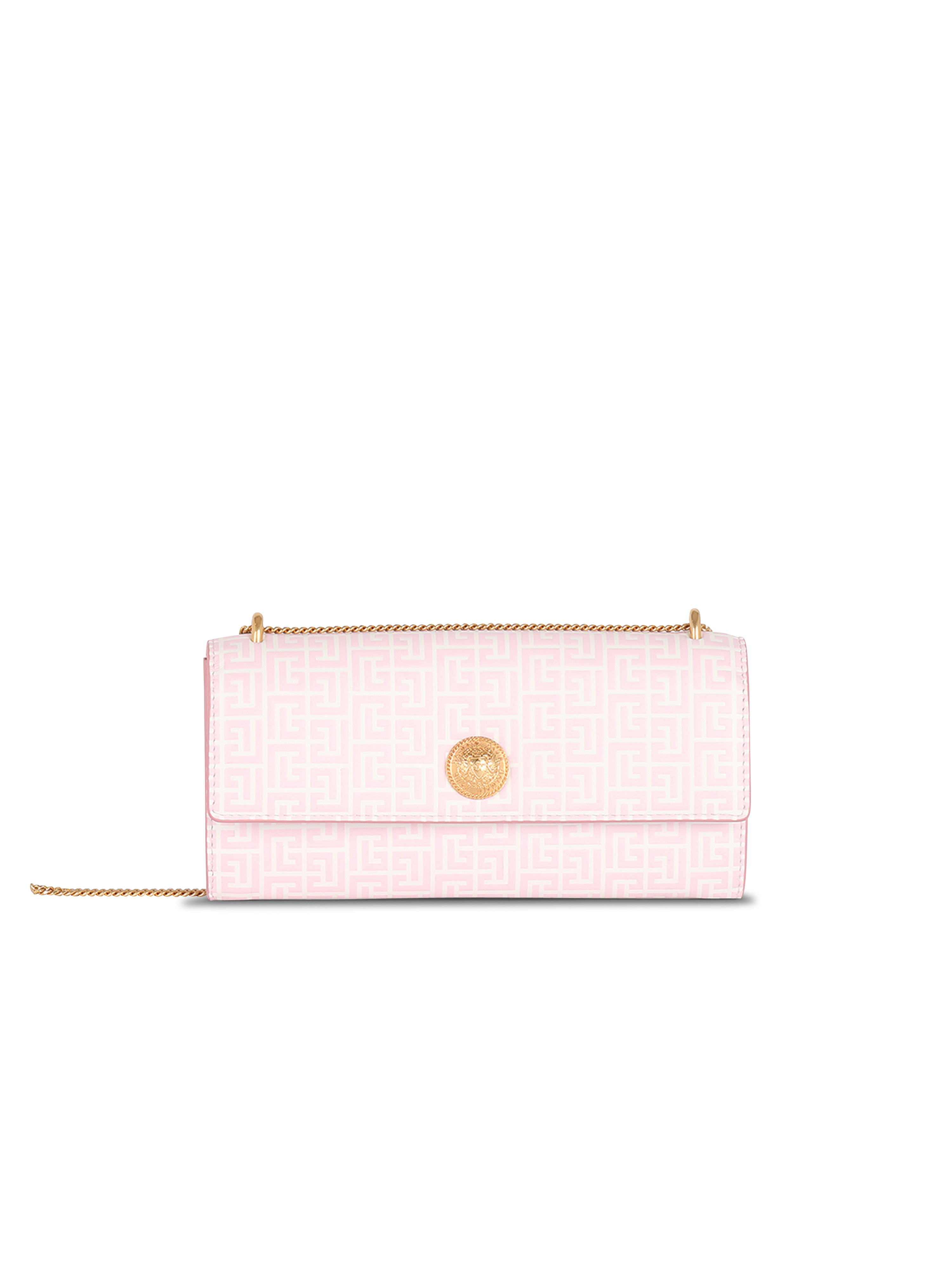 엠보싱 레더 동전 지갑, 핑크색
